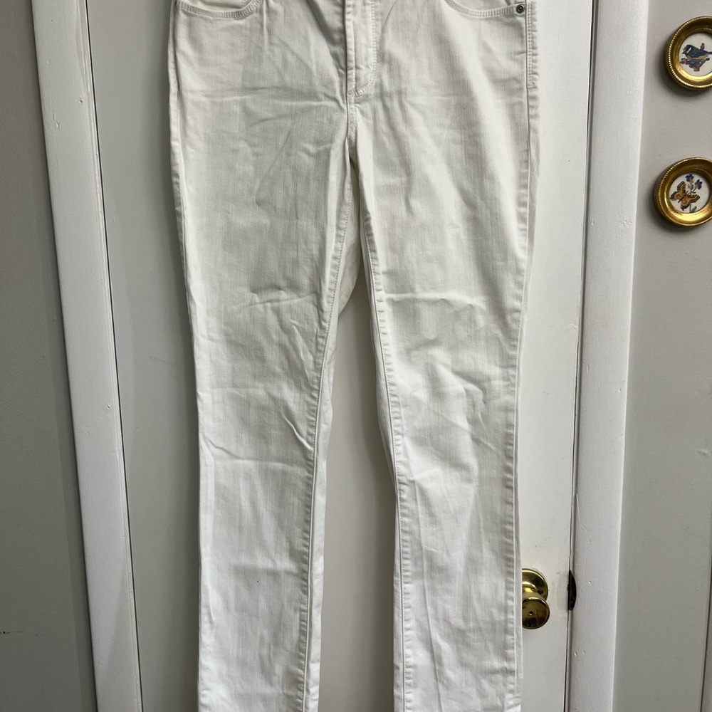 NYDJ Women's Crisp White Skinny Jeans size 8